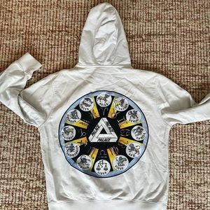 PALACE White Zodiac Graphic Hoodie